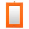 Espelho Retangular Moldura Plástica Laranja de Banheiro N14 - 2