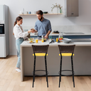 Ver imagem 6 de Kit 2 Banquetas para Cozinha Banco Alto Junco Argila Balcão Ilha Bancada Bares Piscina Área Gourmet