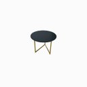Ver imagem 3 de Mesa de Centro Jade Base de Aço Tampo Mdf Decorativa Moderna