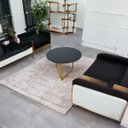 Ver imagem 4 de Mesa de Centro Jade Base de Aço Tampo Mdf Decorativa Moderna