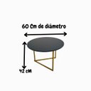 Ver imagem 7 de Mesa de Centro Jade Base de Aço Tampo Mdf Decorativa Moderna