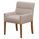 Ver imagem 1 de Cadeira para Mesa de Jantar Angel Base Madeira Corano Bege - Nexta Casa