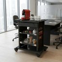 Ver imagem 4 de Carrinho de Café com Tampo Transparente, Gaveta e 2 Prateleiras | Mad.U