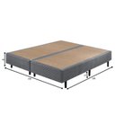 Ver imagem 2 de Base Box Somiê Queen Eco Bordado 40x158x198cm Cinza Ecoflex