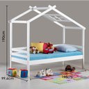 Ver imagem 4 de Cama Infantil Prime com Telhado V Casinha em Madeira Maciça Casatema MadeiraOriginals