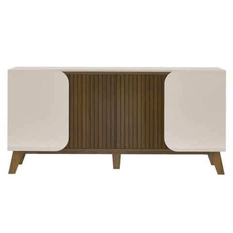 Buffet 4 Portas Sala de Jantar 160 Cm 4505 Off White Pinho Arly