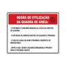 Placa de Sinalização para Condomínio Regras de Utilização da Quadra de Areia 40x60cm Tacolado - 1