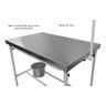 Mesa Veterinária Atendimento Cirúrgica Inox Balde Brinde - 4