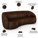Ver imagem 4 de Sofá 4 Lugares para Sala Living Orgânico 288cm Eron M03 Couríssimo Marrom- Lyam Decor