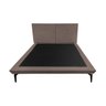 Base Box Cama Japonesa Toquio King com Cabeceira Almofada Linho Marrom - 4