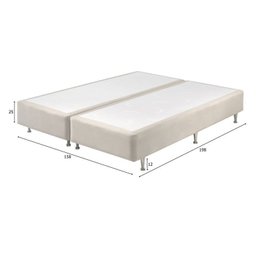 Base Box Queen Somiê UNI Veludine 37x158x198cm  - 2