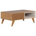Ver imagem 1 de Mesa de Centro para Sala 91 Cm Jeri Freijo Off White Matte Colibri