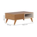 Ver imagem 3 de Mesa de Centro para Sala 91 Cm Jeri Freijo Off White Matte Colibri