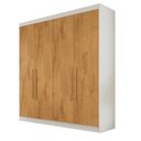 Ver imagem 3 de Guarda Roupa Solteiro 4 Portas 3 Gavetas 100% MDF Nantes