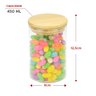 Kit 3 Potes de Vidro Hermético Vidro e Bambu 200, 450, 600ml - 5