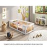 Mini Cama Montessoriana Giulia MDF e Madeira Maciça com Grade Casatema MadeiraOriginals - 6