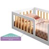 Mini Cama Montessoriana Giulia MDF e Madeira Maciça com Grade Casatema MadeiraOriginals - 4