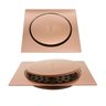 Ralo Click Banheiro 10x10 Cm Rose Gold Luxo - 1