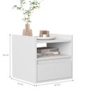 Ver imagem 3 de Mesa de Apoio Nora Suspensa Branco