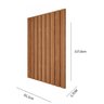Gabinete Suspenso com Cuba, Painel Ripado e Espelheira 60cm Mari Espresso Móveis - 11