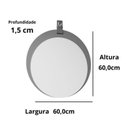 Ver mais imagens de Gabinete Suspenso com Cuba, Painel Ripado e Espelheira 60cm Mari Espresso Móveis