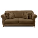 Ver imagem 3 de Sofá Living 2 Lugares 1,80m Vênus Suede Caramelo Pés Castanho - Pallazio