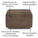 Ver imagem 5 de Kit 2 Puff Modular Block 74x74 cm Pes Madeira Courino Tcs 729 Moll