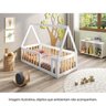 Mini Cama Montessoriana Giulia Madeira Maciça e MDF com Grade e Telhado Casatema MadeiraOriginals - 6