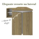 Ver imagem 6 de Kit 4 Peças Mesa em L Armário Alto Armário Baixo Gaveteiro Smart