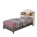 Ver imagem 2 de Cabeceira para Cama Box Solteiro 2 Nichos Evelyn Bege