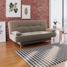 sofá cama 1,80m França Suede Cappuccino Adonai Estofados - 1