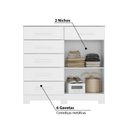 Ver imagem 2 de Cômoda New Xangai com 6 Gavetas e 2 Portas