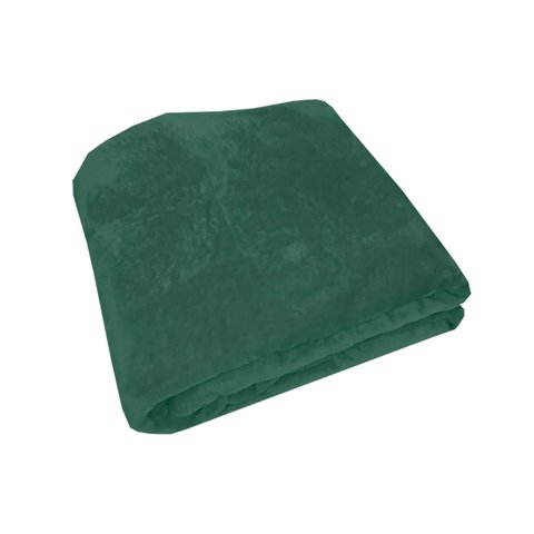 Cobertor Manta Frio Casal Inverno Liso Microfibra - Verde Selva