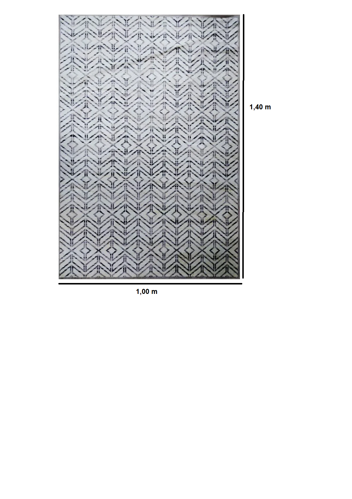 Tapete Belga 100x140cm Vênus Premium DES 9834 Abdalla Import - 2
