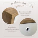Ver imagem 7 de Conjunto 2 Peças Escrivaninha em L Gold com Balcão Lugano Olmo Branco