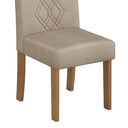 Ver imagem 5 de Conjunto Kit 02 Cadeiras para Mesa Sala de Jantar Ayla - Freijo/veludo Creme