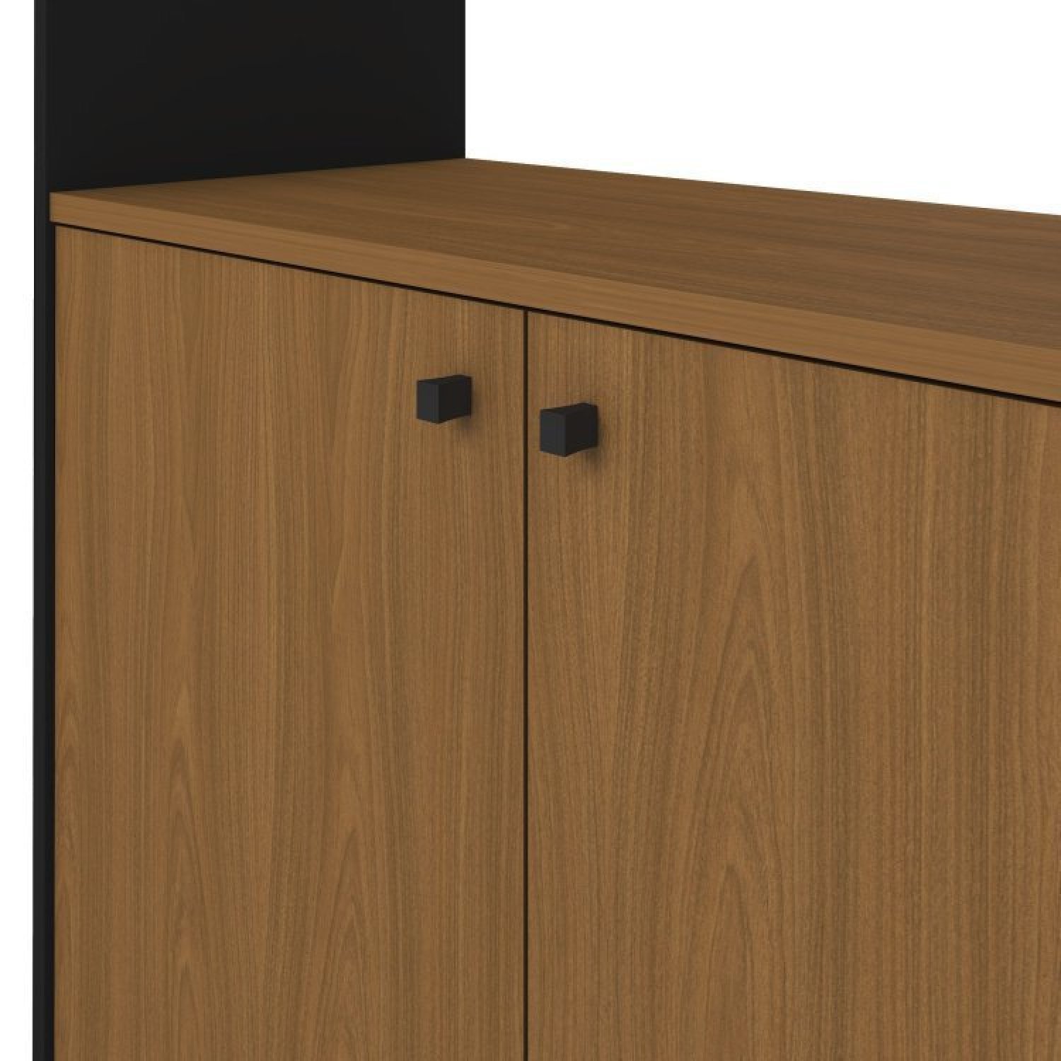 Kit 2 Estantes para Livros Alta com Pés de Metal Industrial 2 Portas 183cmx180cm - 10