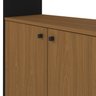 Kit 2 Estantes para Livros Alta com Pés de Metal Industrial 2 Portas 183cmx180cm - 10
