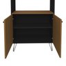 Kit 2 Estantes para Livros Alta com Pés de Metal Industrial 2 Portas 183cmx180cm - 3