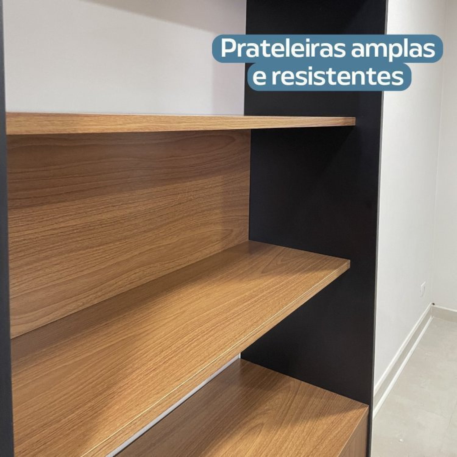 Kit 2 Estantes para Livros Alta com Pés de Metal Industrial 2 Portas 183cmx180cm - 6
