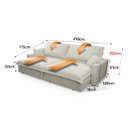 Ver imagem 7 de Sofá Retrátil Reclinável Nairobi 2,18m  Bouclê - King House