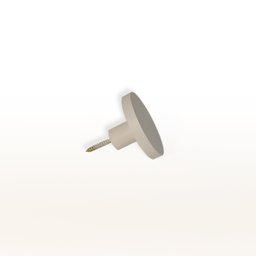 4 Ganchos suporte pendurador para roupas 5 e 3 cm- Off White - 3