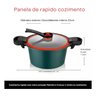 Panela Micro Pressao Vacuo 3,5 Litros Cozinha Refeiçao Caldo Sopa Legumes Cozimento Vapor Antiaderen - 4