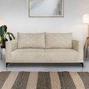 Ver imagem 4 de Sofa Nori 2 Lugares Pes de Ferro 180cm Linho Boucle 3301 Ezz
