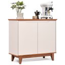Ver imagem 1 de Buffet 02 Portas sem Gaveta Flow Off White com Freijo