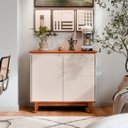Ver imagem 2 de Buffet 02 Portas sem Gaveta Flow Off White com Freijo