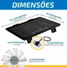 Suporte Notebook Cooler Externo Base Refrigerada Notebook - 8