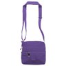 Bolsa Feminina Transversal Pequena Nylon Amassadinho Tactel Crinkle Roxa - 1