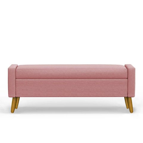 Recamier Bau Londres 1,40m Suede Rose - Clique Decor