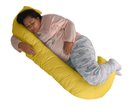 Ver imagem 1 de Travesseiro Gigante Multiuso Unissex Formato C Happy Line - Amarelo